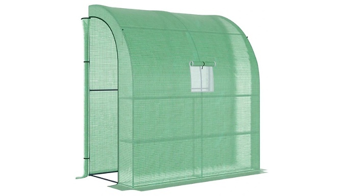 Outsunny Walk-In Lean to Wall Greenhouse