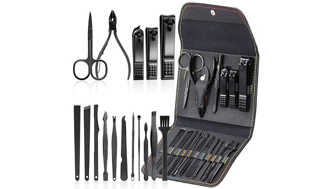 16-Piece Manicure Set with Travel Case - 3 Colours