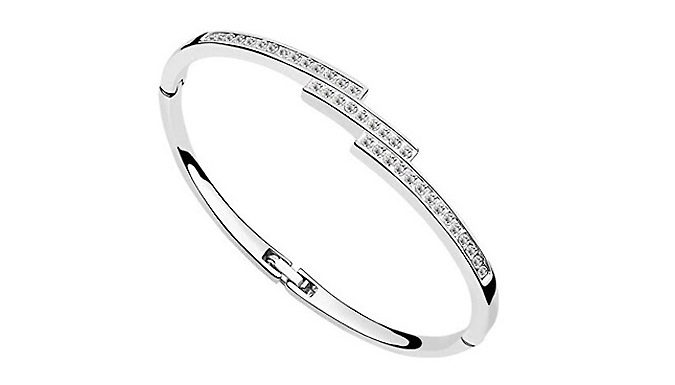 Swarovski Elements Triple Crystal Row Bracelet - 1 or 2