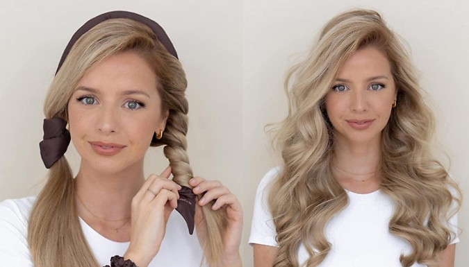 Silk Heatless Curls Wrapping Headband - 7 Colours at Go Groopie