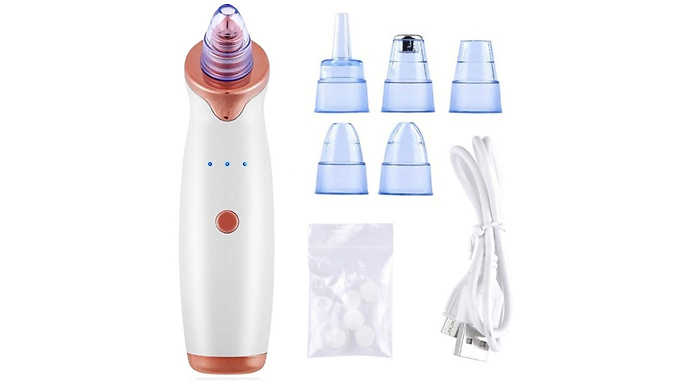USB Facial Pore Cleanser With 5 Heads