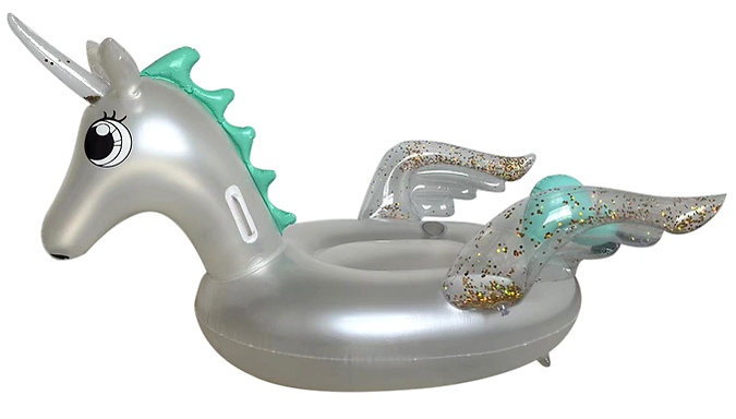 Inflatable Unicorn Pool Ring Float with Handles