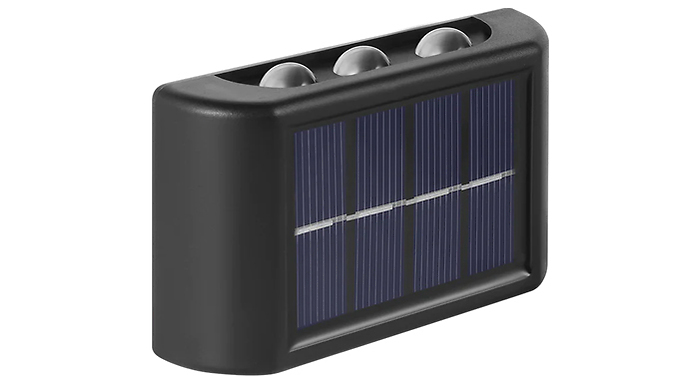 6-LED Up & Down Solar-Powered Outdoor Light - 1, 2, or 4-Pack