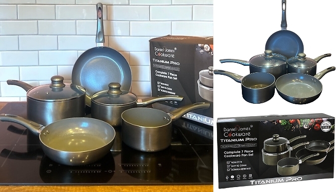 Daniel James Titanium Pro Non-Stick Pan Set