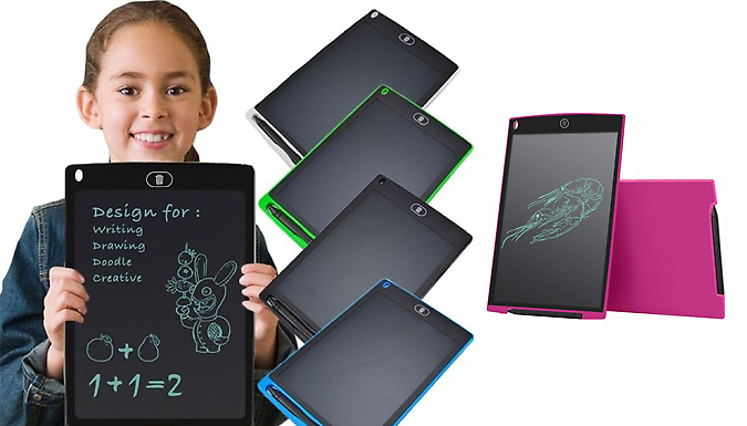 12 Inch Digital LCD Writing Pad - 6 Colours