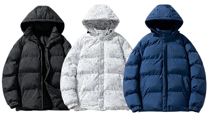 Men's Winter Warm Puffer Coat - 3 Colours, 7 Sizes!