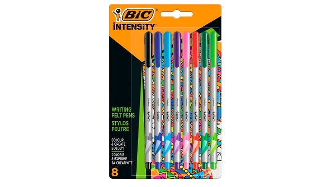 8-Pack of Bic Intensity Writing Felt Pens