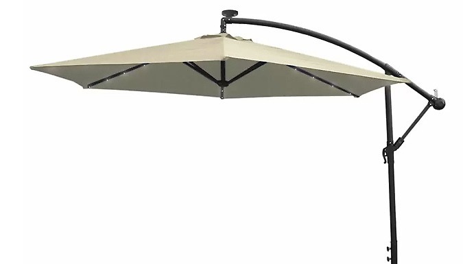 3m Cantilever Parasol LED - 5 Colours from Go Groopie