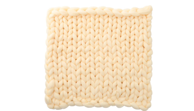 Chunky-Knit Oversized 60x60 Blanket - 3 Colours