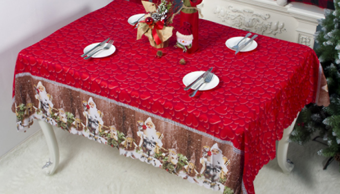 180cm Christmas Tablecloth - 7 Colours