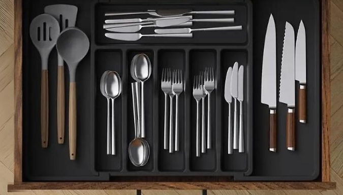 Extendable Cutlery Storage Organiser - 3 Colours