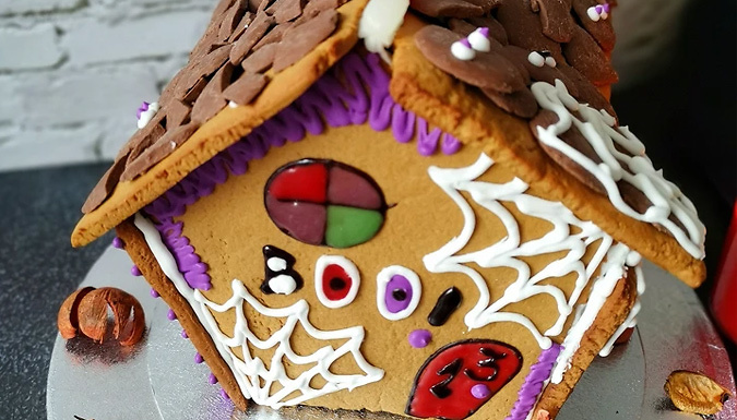 Personalised Spooky Halloween Gingerbread House Baking Kit