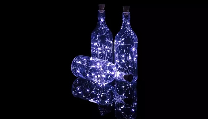 1, 2 or 3 Decorative Bottle Fairy String Lights - 3 Colours