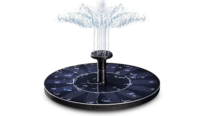 Solar Spray Fountain Water Feature - Round or Square