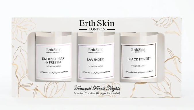 3-Piece Tranquil Forest Nights Scented Candle Set