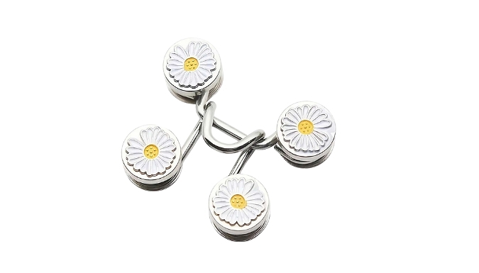 2-Pack of Daisy Flower Waist Tightener Pins