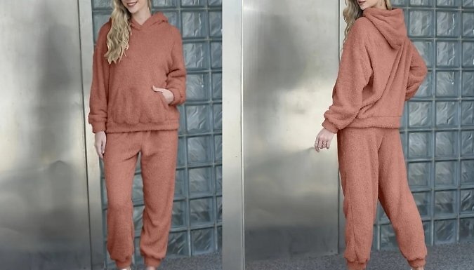 2-Piece Hooded Long Sleeeved Pyjamas Set - 6 Colours, 9 Sizes