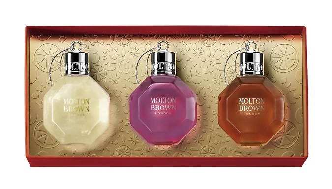 Molton Brown Festive Bauble 3-Piece Bath & Shower Gel Gift Set - 75ml Bottles