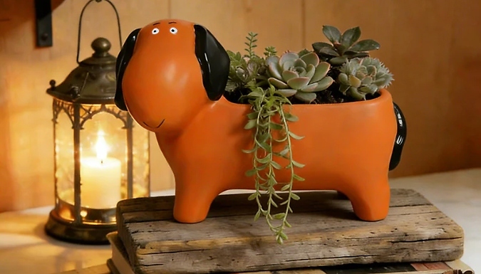 Dachshund-Shaped Succulent Flower Pot