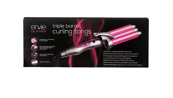 Envie 3 Barrel Hair Waver Tool Set - Multiple Heat Settings!