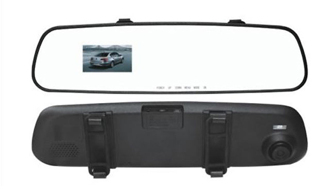 HD Rearview Mirror Dash Cam Recorder