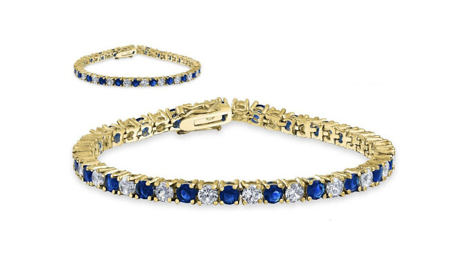 Alternating Created Diamond Bracelets - 3 Options