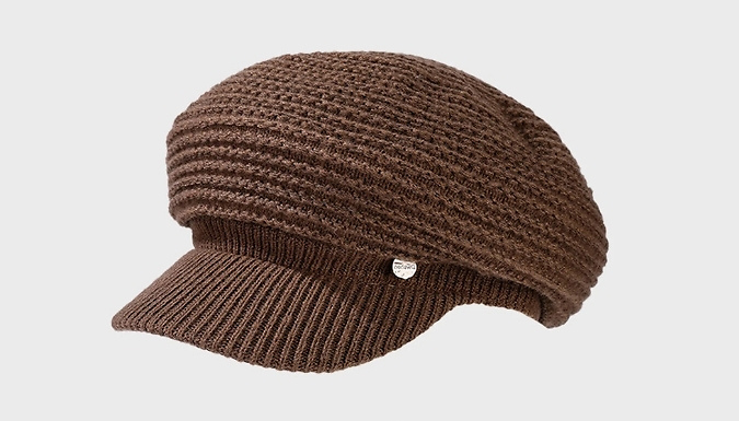 Solid Colour Knitted Beret Cap - 4 Colours