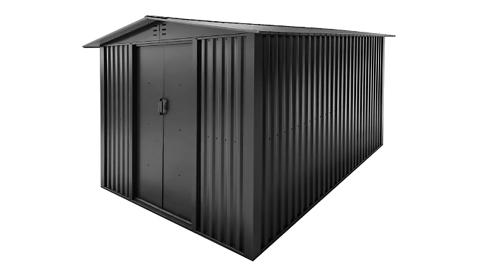 8ft x 10ft Metal Garden Shed - 2 Colours
