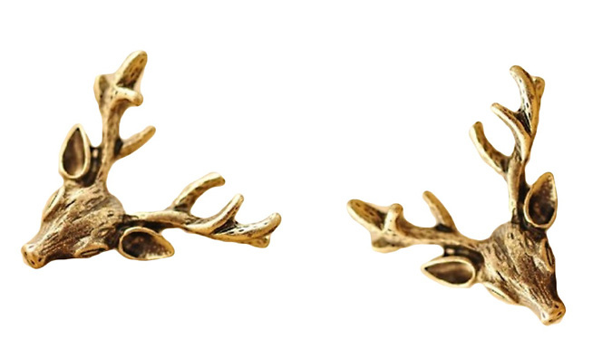 Vintage Reindeer Studs