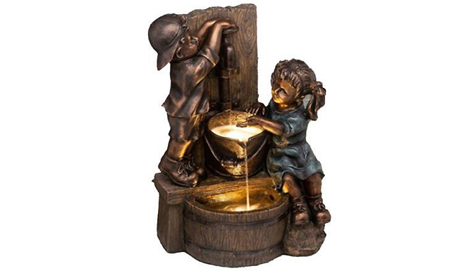 Boy and Girl Garden Statue - 4 Designs