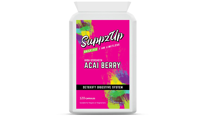 120-Pack of SuppzUp 1000mg Acai Berry Supplements - 4 Month Supply!