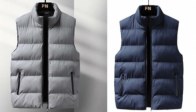 Men's Lightweight Puffer Vest Jacket - 5 Colours & 7 Sizes