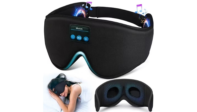 Memory Foam Eye Mask with Bluetooth Speaker - 4 Colours!