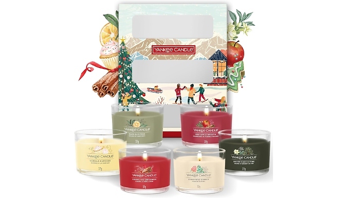 Yankee Candle 6-Piece Christmas-Scented Candle Gift Set