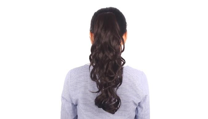 Clip-In Long & Thick Curly Ponytail Hair Extensions - 6 Colours