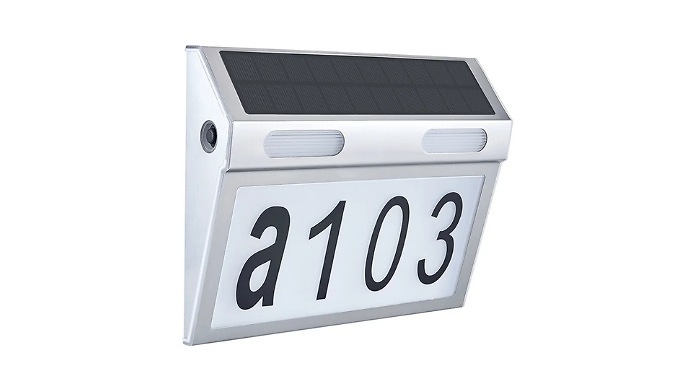 Go Groopie Choose Unique Ltd Solar Door Number House Light