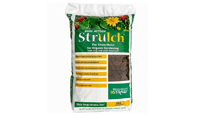 100L of Strulch Mineralised Straw Garden Mulch - Buy 1 or 2 Bags!