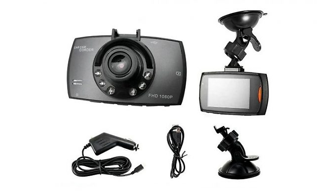 HD Night-Vision Dash Cam With G-Sensor- Optional 16 or 32GB SD