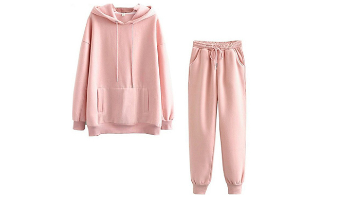 Two-Piece Pastel Coloured Tracksuit - 4 Colours & Sizes