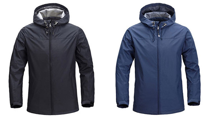 Men's Thin Hooded Raincoat - 3 Sizes & 2 Colours