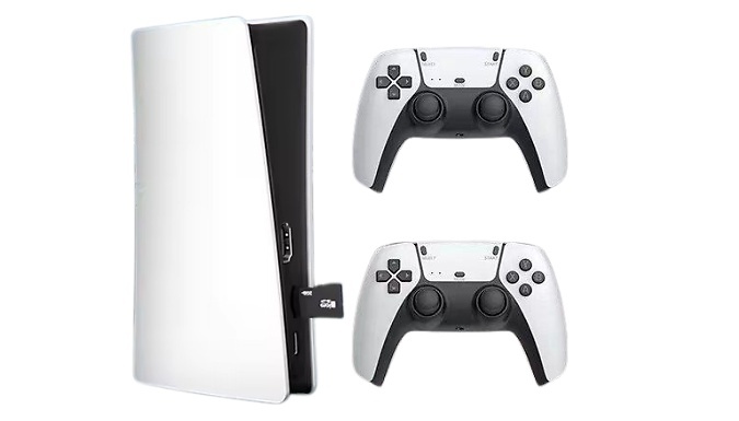 4K Ultra Gaming Console with Dual Wireless Controllers - up to 25,000 Games Built-In!