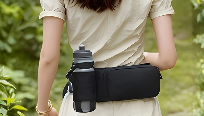 Sports Waist Bag with Bottle Holder