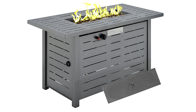 Outsunny Gas Fire Pit Table