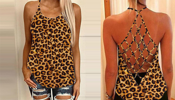 Pollyjoy - Strappy floral print vest top - 5 colours, 5 sizes