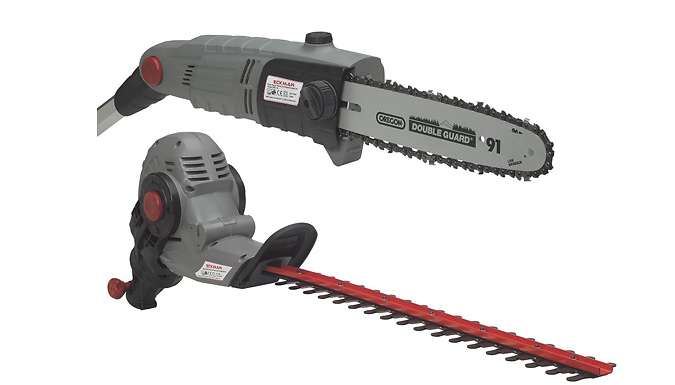 Eckman 2-in-1 Extendable Hedge Trimmer & Chainsaw