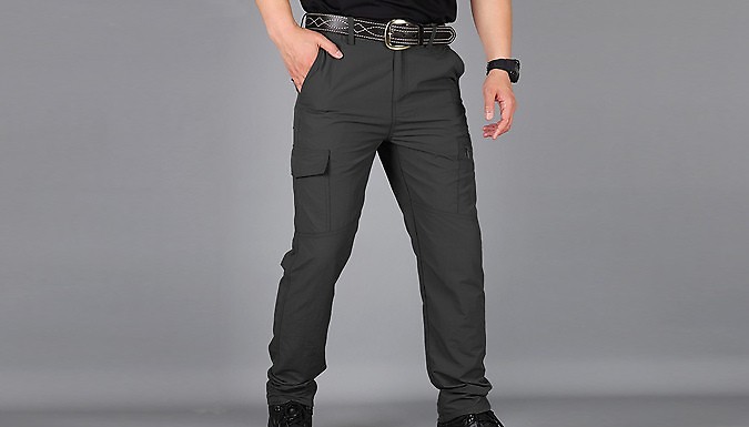 Water Resistant Cargo Trousers - 4 Colours & Sizes