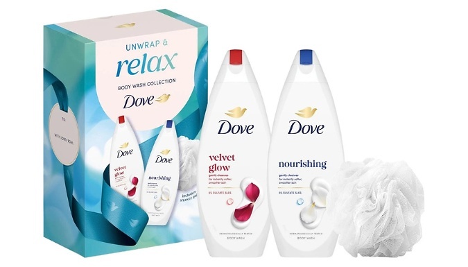 Dove Unwrap & Relax Body Wash Gift Set - Choose to buy 1, 2, 3 or 4!
