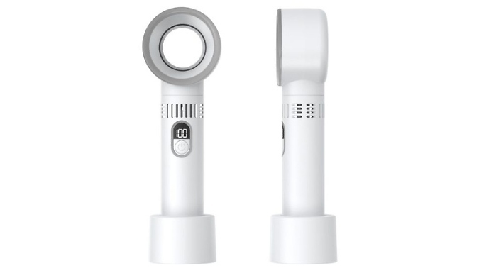 Bladeless Mini Fan with LED Display - 3 Colours