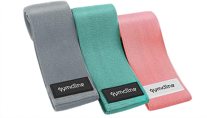 Gymcline Set of 3 Resistance Bands with Carry Case
