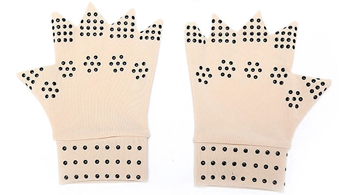 Therapeutic Magnetic Arthritic Fingerless Gloves - 1, 2 or 4 Pairs